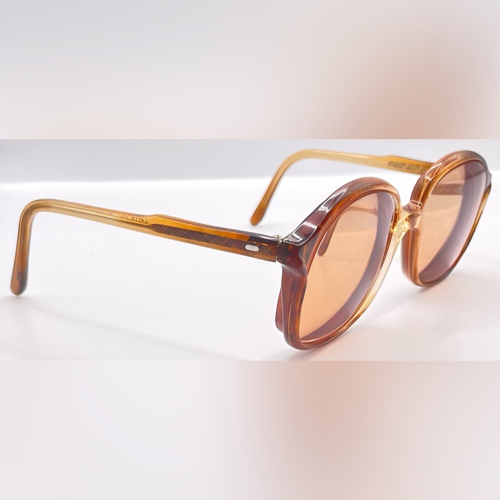 Vintage Sterling Optical Beta Brown Translucent Oval Sunglasses Frames Only